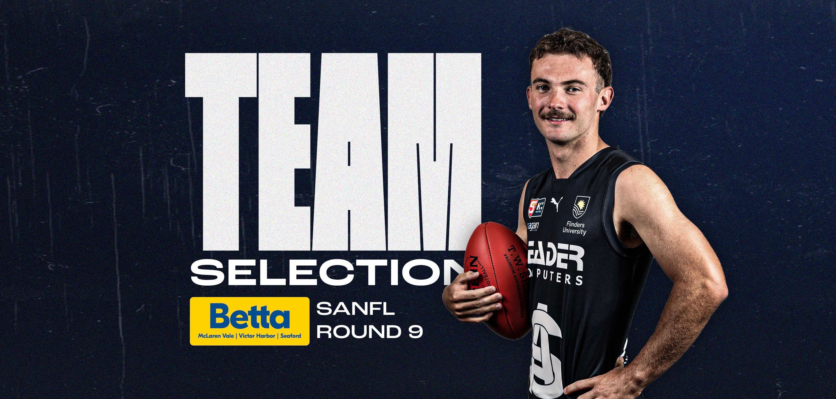 BETTA Team Selection: SANFL Round 9 v Adelaide BETTA Team Selection: SANFL Round 9 v Adelaide